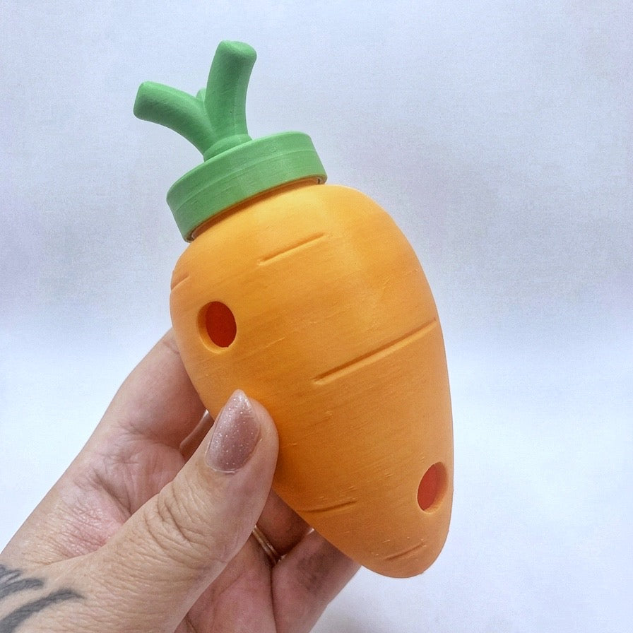 Interaktives Karotten-Spielzeug „Samus Favorit“ – 3D-gedruckter Futterspaß