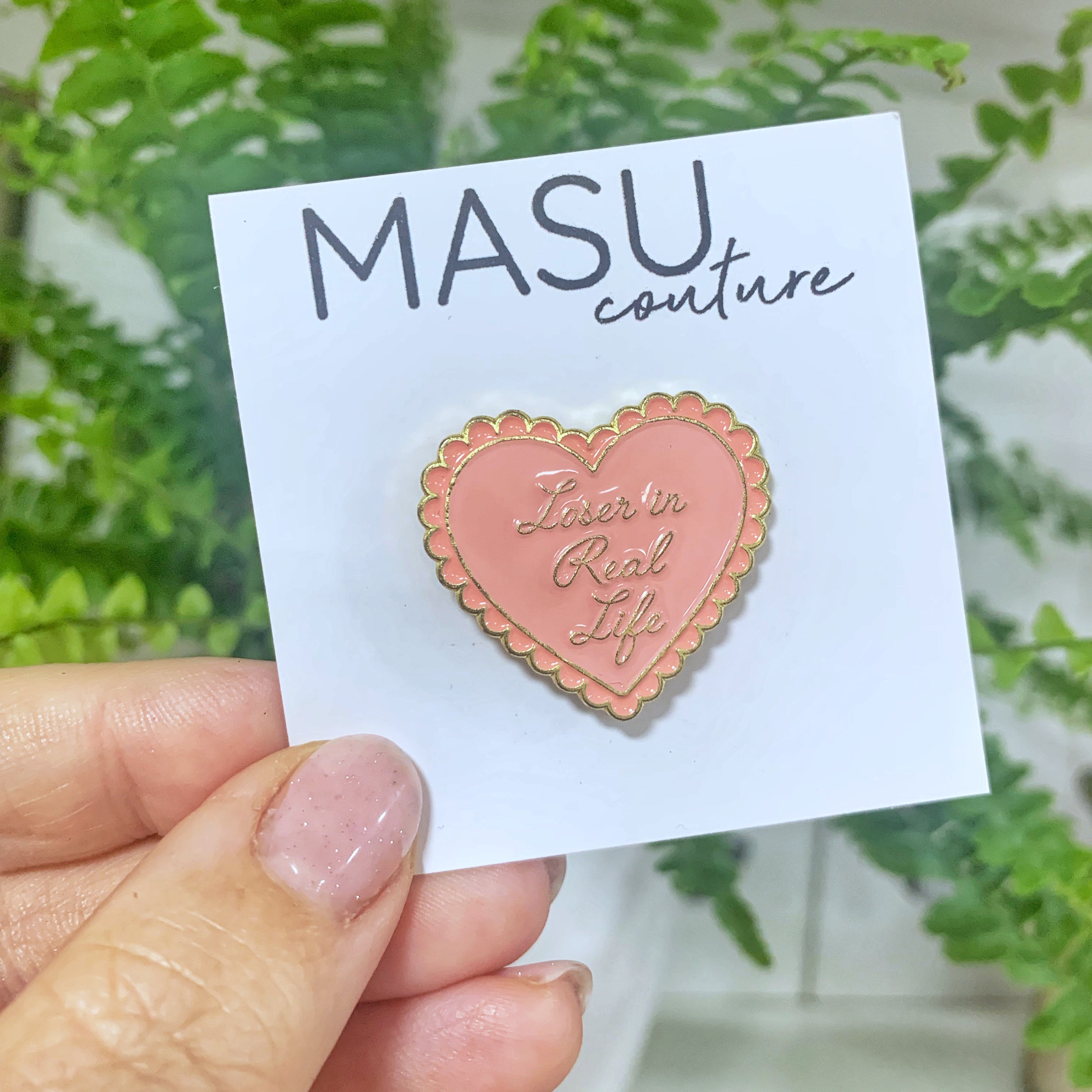 "Loser in Real Life" Retro-Herz - Masu Pin