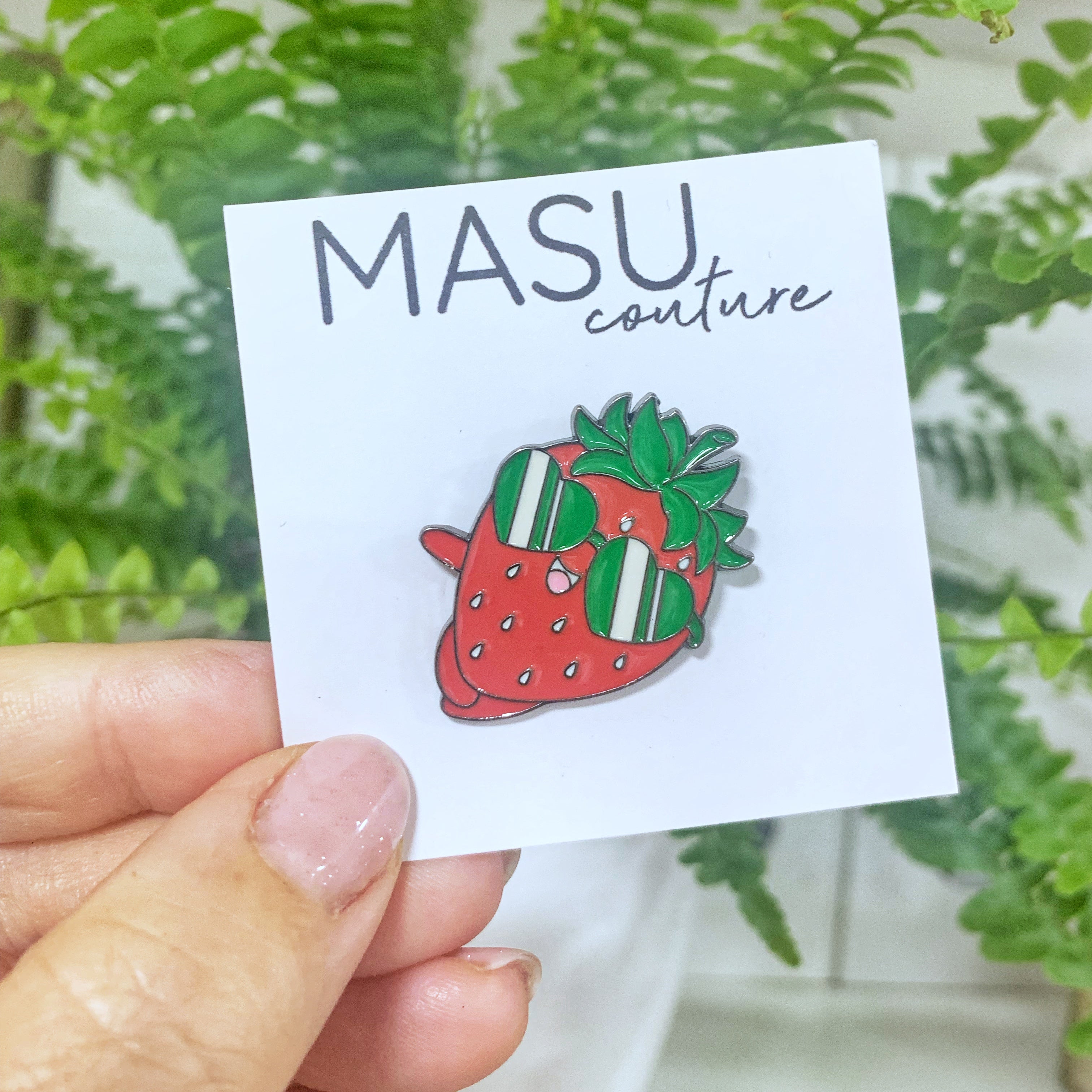 "Cool Berry" Retro-Erdbeere - Masu Pin