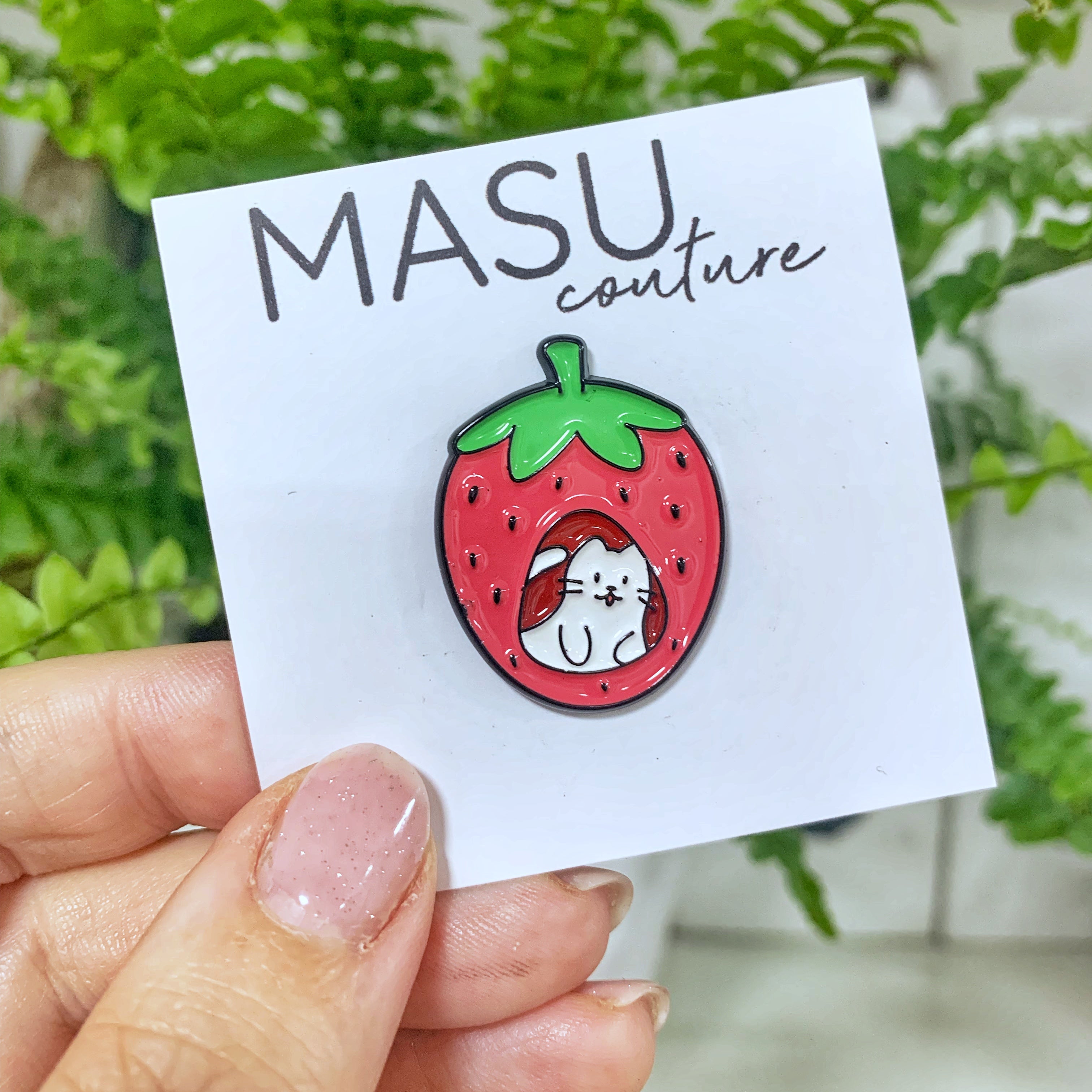 "Berry Sweet" Erdbeer-Katze - Masu Pin