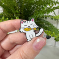 "Katze mit Fisch im Mund" – Masu Pin