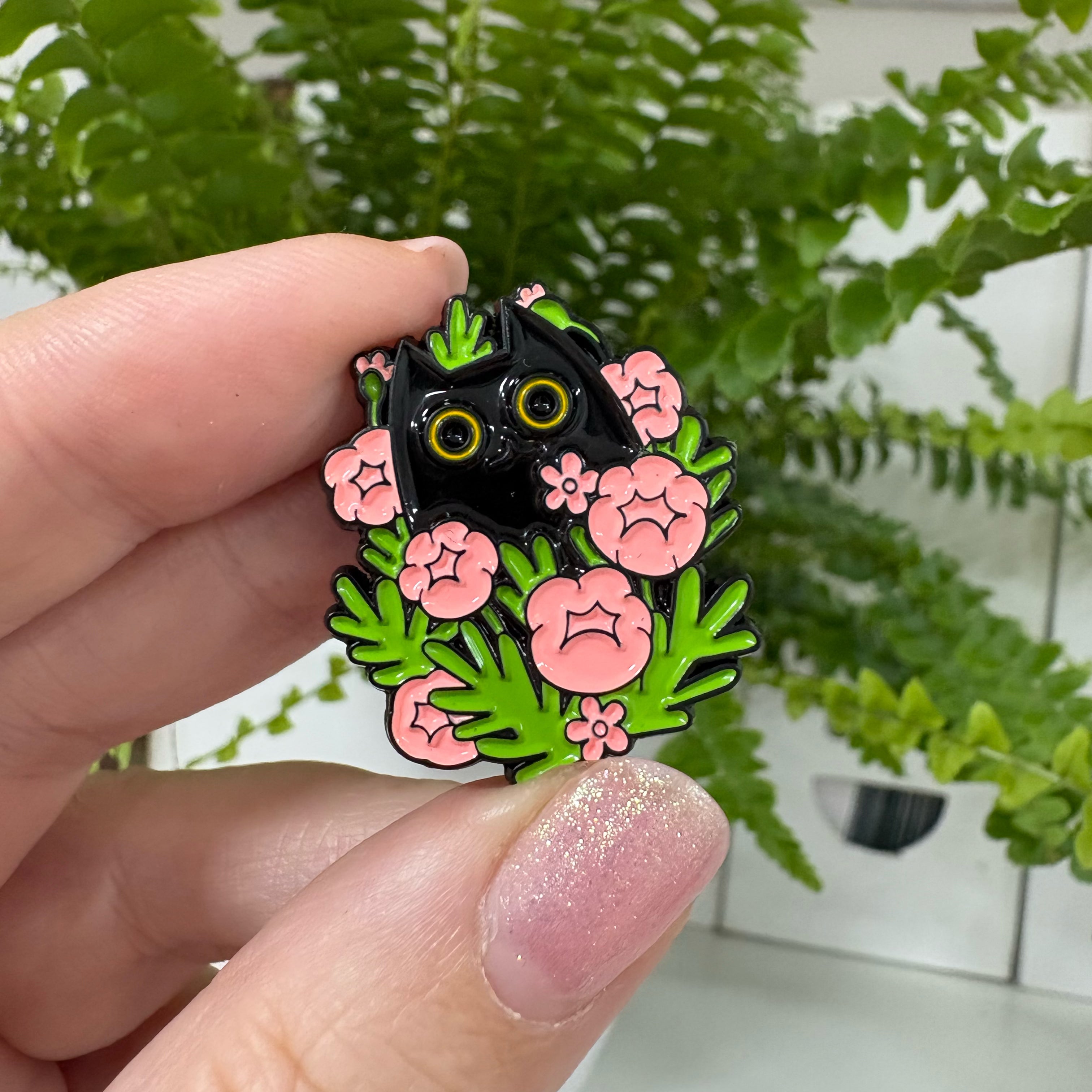 "Katze mit Blumen" – Masu Pin