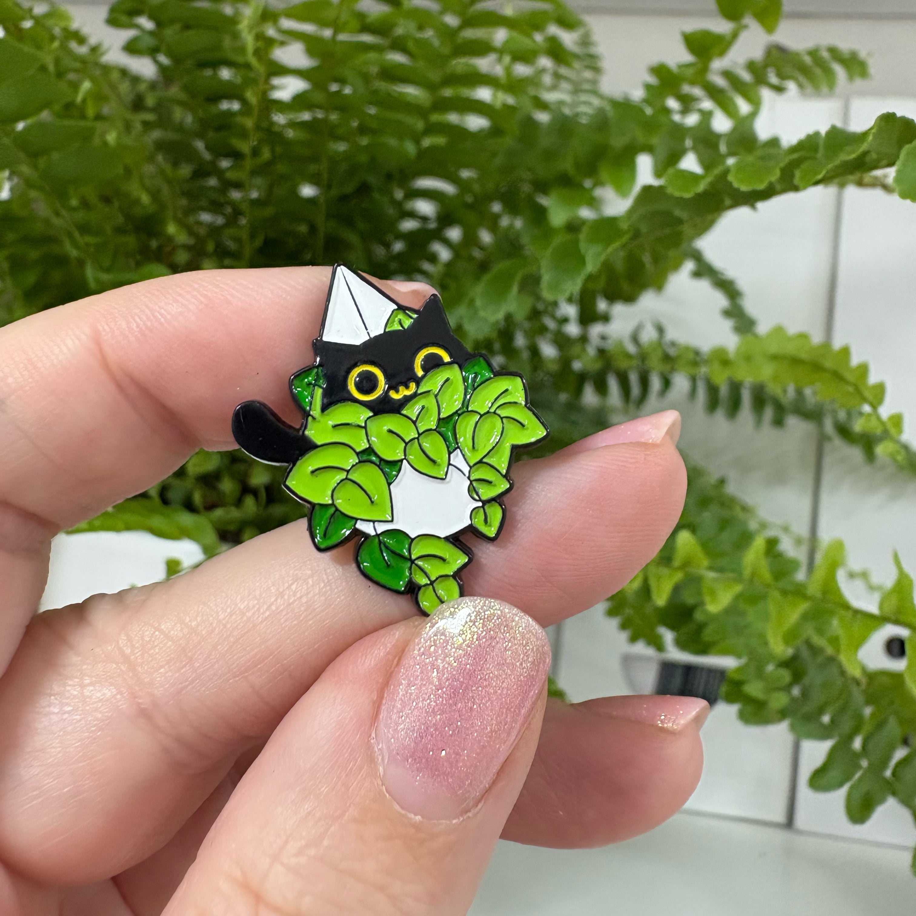 "Katze mit Blumen" – Masu Pin