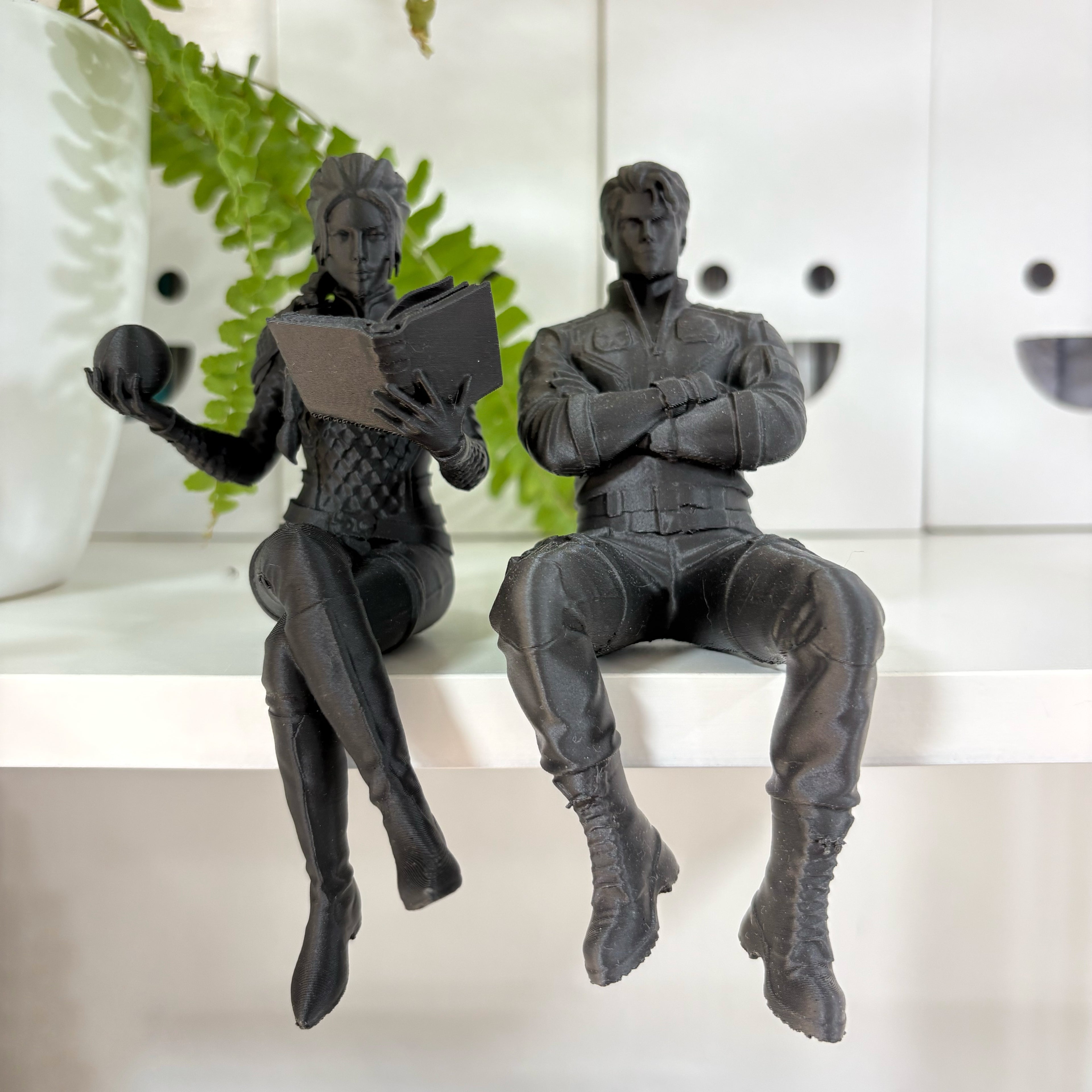 Xaden & Violet 3D Figuren Set – Fourth Wing Kantenhocker Bücherregal-Deko