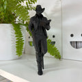 Lesender Cowboy Buchstütze – Boho Western 3D Lesezeichen & Bücherregal-Deko