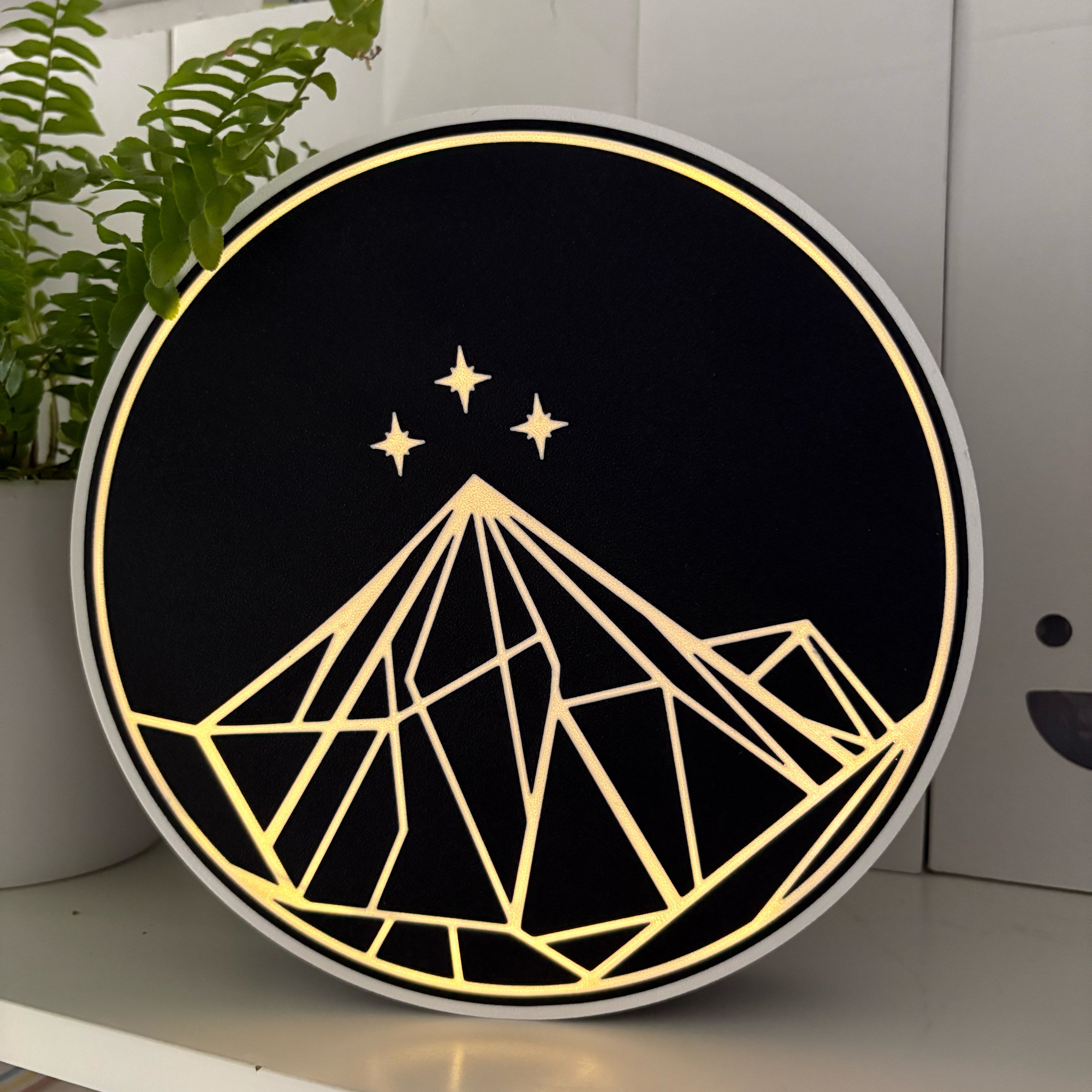 Velaris Shadow Box mit LED-Beleuchtung – ACOTAR Nachttischlampe & Wanddeko